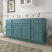 63" Oak Bathroom Vanity Cabinet without Top - 6 Drawers & 2 Doors - HomeBeyond