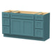 63" Oak Bathroom Vanity Cabinet without Top - 6 Drawers & 2 Doors - HomeBeyond