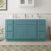 63" Oak Bathroom Vanity Cabinet without Top - 6 Drawers & 2 Doors - HomeBeyond