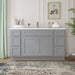 63" Oak Bathroom Vanity Cabinet without Top - 6 Drawers & 2 Doors - HomeBeyond