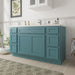 63" Oak Bathroom Vanity Cabinet without Top - 6 Drawers & 2 Doors - HomeBeyond