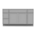 63" Plywood Bathroom Vanity Cabinet without Top - 4 Drawers & 3 Doors - HomeBeyond