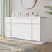 63" Plywood Bathroom Vanity Cabinet without Top - 4 Drawers & 3 Doors - HomeBeyond
