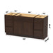 63" Plywood Bathroom Vanity Cabinet without Top - 6 Drawers & 2 Doors - HomeBeyond