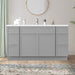 63" Plywood Bathroom Vanity Cabinet without Top - 6 Drawers & 2 Doors - HomeBeyond