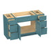 63" Plywood Bathroom Vanity Cabinet without Top - 6 Drawers & 2 Doors - HomeBeyond