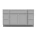 63" Plywood Bathroom Vanity Cabinet without Top - 6 Drawers & 2 Doors - HomeBeyond