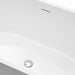 63" x 30" Modern Freestanding Acrylic Soaking Bathtub Glossy White Soaker Tub Chrome Pop Up Drain VA6809 - HomeBeyond