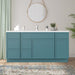 66" Modern Freestanding Birch & Plywood Bathroom Vanity Base Only – Shaker Style Storage Cabinet with 6 Drawers & 2 Doors VA41153-362L-151 - HomeBeyond