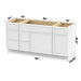 66" Modern Freestanding Birch & Plywood Bathroom Vanity Base Only – Shaker Style Storage Cabinet with 6 Drawers & 2 Doors VA41153-362L-151 - HomeBeyond