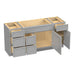 66" Modern Freestanding Birch & Plywood Bathroom Vanity Base Only – Shaker Style Storage Cabinet with 6 Drawers & 2 Doors VA41153-362L-151 - HomeBeyond