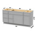 66" Modern Freestanding Birch & Plywood Bathroom Vanity Base Only – Shaker Style Storage Cabinet with 6 Drawers & 2 Doors VA41153-362L-151 - HomeBeyond