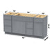 66" Modern Freestanding Birch & Plywood Bathroom Vanity Base Only – Shaker Style Storage Cabinet with 6 Drawers & 2 Soft-Closing Doors VA41153-362R-151 - HomeBeyond