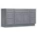 66" Modern Freestanding Oak Bathroom Vanity Base Only – Shaker Style Storage Cabinet with 6 Drawers & 2 Doors VA40153-36-153 - HomeBeyond