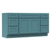 66" Modern Freestanding Oak Bathroom Vanity Base Only – Shaker Style Storage Cabinet with 6 Drawers & 2 Doors VA40153-36-153 - HomeBeyond