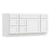 66" Modern Freestanding Oak Bathroom Vanity Base Only – Shaker Style Storage Cabinet with 6 Drawers & 2 Doors VA40153-362L-151 - HomeBeyond