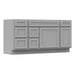 66" Modern Freestanding Oak Bathroom Vanity Base Only – Shaker Style Storage Cabinet with 6 Drawers & 2 Doors VA40153-362L-151 - HomeBeyond