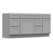66" Modern Freestanding Oak Bathroom Vanity Base Only – Shaker Style Storage Cabinet with 6 Drawers & 2 Doors VA40153-362R-151 - HomeBeyond