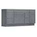 66" Modern Freestanding Oak Bathroom Vanity Base Only – Shaker Style Storage Cabinet with 6 Drawers & 2 Doors VA40153-362R-151 - HomeBeyond