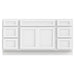 66" Oak Bathroom Vanity Cabinet without Top - 6 Drawers & 2 Doors - HomeBeyond