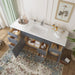 66" Oak Bathroom Vanity Cabinet without Top - 6 Drawers & 2 Doors - HomeBeyond