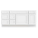 66" Oak Bathroom Vanity Cabinet without Top - 6 Drawers & 2 Doors - HomeBeyond
