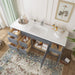 66" Oak Bathroom Vanity Cabinet without Top - 6 Drawers & 2 Doors - HomeBeyond
