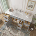 66" Oak Bathroom Vanity Cabinet without Top - 6 Drawers & 2 Doors - HomeBeyond