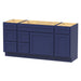 66" Oak Bathroom Vanity Cabinet without Top - 6 Drawers & 2 Doors - HomeBeyond