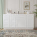 66" Oak Bathroom Vanity Cabinet without Top - 6 Drawers & 2 Doors - HomeBeyond