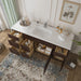 66" Oak Bathroom Vanity Cabinet without Top - 6 Drawers & 2 Doors - HomeBeyond