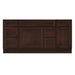 66" Oak Bathroom Vanity Cabinet without Top - 6 Drawers & 2 Doors - HomeBeyond