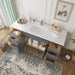 66" Oak Bathroom Vanity Cabinet without Top - 6 Drawers & 2 Doors - HomeBeyond