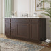 66" Oak Bathroom Vanity Cabinet without Top - 6 Drawers & 2 Doors - HomeBeyond