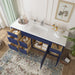 66" Oak Bathroom Vanity Cabinet without Top - 6 Drawers & 2 Doors - HomeBeyond