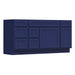 66" Oak Bathroom Vanity Cabinet without Top - 6 Drawers & 2 Doors - HomeBeyond