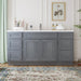 66" Oak Bathroom Vanity Cabinet without Top - 6 Drawers & 2 Doors - HomeBeyond