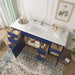 66" Oak Bathroom Vanity Cabinet without Top - 6 Drawers & 2 Doors - HomeBeyond