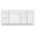 66" Oak Bathroom Vanity Cabinet without Top - 6 Drawers & 2 Doors - HomeBeyond