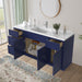 66" Plywood Bathroom Vanity Cabinet without Top - 4 Drawers & 3 Doors - HomeBeyond