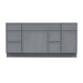 66" Plywood Bathroom Vanity Cabinet without Top - 6 Drawers & 2 Doors - HomeBeyond