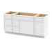 66" Plywood Bathroom Vanity Cabinet without Top - 6 Drawers & 2 Doors - HomeBeyond