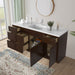 66" Plywood Bathroom Vanity Cabinet without Top - 6 Drawers & 2 Doors - HomeBeyond