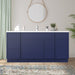66" Plywood Bathroom Vanity Cabinet without Top - 6 Drawers & 2 Doors - HomeBeyond