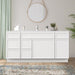 66" Plywood Bathroom Vanity Cabinet without Top - 6 Drawers & 2 Doors - HomeBeyond