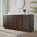 66" Plywood Bathroom Vanity Cabinet without Top - 6 Drawers & 2 Doors - HomeBeyond