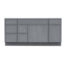 66" Plywood Bathroom Vanity Cabinet without Top - 6 Drawers & 2 Doors - HomeBeyond