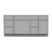 66" Plywood Bathroom Vanity Cabinet without Top - 6 Drawers & 2 Doors - HomeBeyond