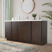 66" Plywood Bathroom Vanity Cabinet without Top - 6 Drawers & 2 Doors - HomeBeyond