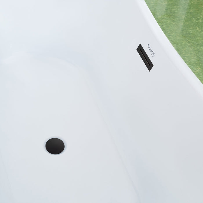 67" x 29" Freestanding Acrylic Bathtub - HomeBeyond